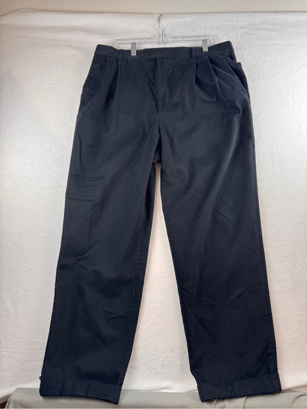 Zanella Black‎ Pleated Chino Pants